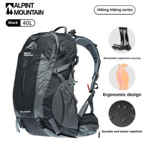 Elmont Professional Hiking Backpack Outdoor Travel Durable Mens 50L Capacity Shoulder Bag Womens Walking Bag with Water Bottle Holder