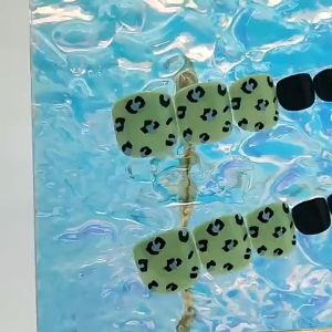 Móng chân giả đính đá giá rẻ - Gồm 24 móng chân giả + Tặng 1 chai keo dán móng 2g + Tặng 1 cây dũa móng như hình