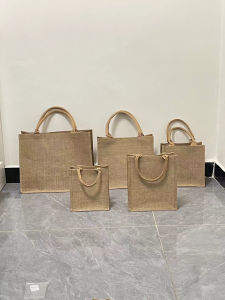 Large Capacity Canvas Handbag Womens Tote Bag Commuting Work Outing No Print Yellow Linen Handbag Korean Style Hard Shell