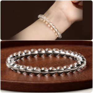 QINGXIANGTAI | Natural High-quality Collectible Brazilian White Quartz Beads