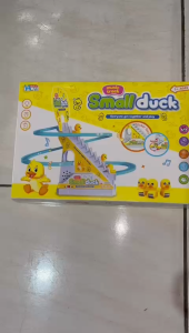 COD MAINAN TRACK BEBEK NYALA ADA LAMPU DAN MUSIK / MAINAN ANAK TRACK TANGGA SMALL DUCK BEBEK KUNING
