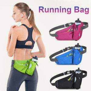 กระเป๋าคาดเอวกันน้ำสำหรับผู้หญิงกระเป๋าใส่กระบอกน้ำที่คาดเอวสำหรับเก็บของสำหรับเล่นยิมวิ่งกระเป๋าสำหรับปั่นจักรยานใส่โทรศัพท์สำหรับวิ่งจ๊อกกิ้ง