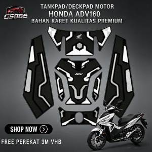 HONDA ADV160 ABS/CBS Exclusive Tankpad & Deckpad Premium Rubber Protection Free 3M VHB Adhesive