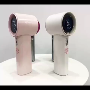 kipas tangan abu-abu/portabel/portabel/Adjustable Turbo/Adjustable Turbo/Tanpa Pisau & Senyap /Super Kencang/LED Display/100 Gear Wind Speed/Bisa Digantung