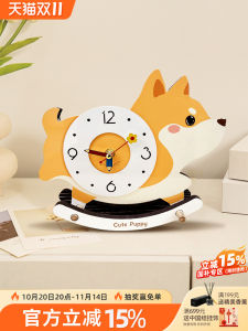 New Modern Minimalist Swinging Silent Desktop Clock TV Cabinet Office Desk Decorative Healing Artwork Animal Shape Home Decor