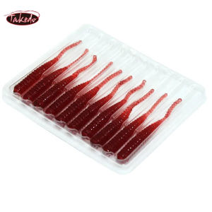 TAKEDO LD23 40mm 0.4g 10pcs/bag TPR Material Needle Tail Fishing Soft Bait Soft Plastic Bait Soft Plastic Lure