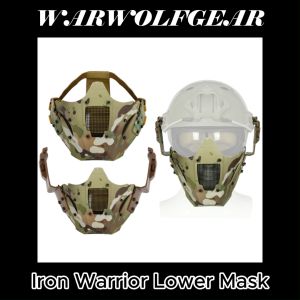 Outdoor sports toys competitive games Gear Iron Warrior Lower Mask WARWOLFGEAR