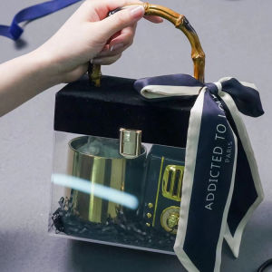 Acrylic Gift Box Wedding Candies Box Groomsman and Bridesmaid Hand Gift Wedding Bride Box Fancy Practical Birthday Gift