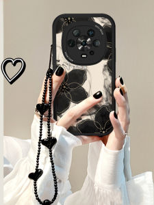 Retro Gradient Ink Painting Flower Phone Case for Honor Magic8 pro Goddess Huawei Mate80 Premium Feel Magic7 pro Bracelet 400 Honor 90 Magic4 Unique Ins Style