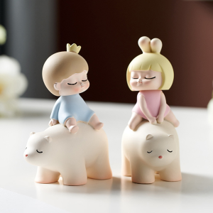 ของตกแต่งบ้าน สไตล์นอร์ดิกน่ารักสาวสร้างสรรค์เขย่าหัวรถตกแต่งห้องนั่งเล่นห้องนอนเดสก์ท็อปตกแต่งคู่ของขวัญวันเกิด