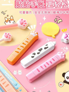 Cute Cat Claw Design Transparent Tape Correction Tape Stationery Kit for Children Handcraft Materials Tools Primary School Girls