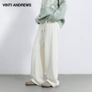 Loose Straight Leg Corduroy Lined Trousers