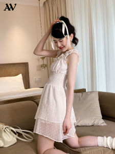 Váy Xếp Ly Không Tay Họa Tiết Bướm Always Cho Bé Gái Màu Trắng Quần Áo Hai Mảnh Váy Bó Eo Quần Bó Chất Liệu Cotton Pha Trộn