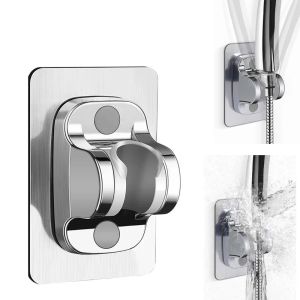 Self-Adhesive Shower Arm Head Holder Adjustable Wall Mounted Fixed Base Plate Bracket For Bathroom Accessories