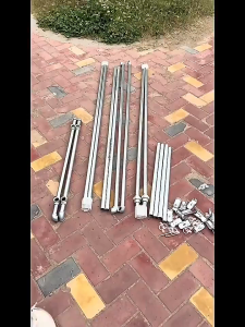 ราวตากผ้าเหล็ก 2แถว 180x160cm รับน้ำหนักดี ทนทาน ประกอบง่าย