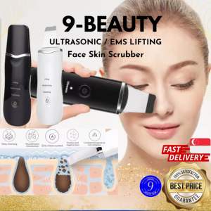 [SG SELLER] 9BEAUTY Ultrasonic Skin Scrubber Blackhead Remover Shovel Pore Cleaner Facial Skin Exfoliator USB 铲皮机