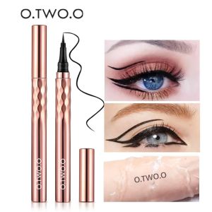 O.TWO.O สีดํา Slim Line ดินสออายไลเนอร์ง่ายต่อการวาด Waterproof Eye Liner ปากกา Long Lasting Quick Dry Liquid อายไลเนอร์
