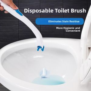 GUJUN | Water Soluble Disposal Disposable Toilet Brush Head Antibacterial