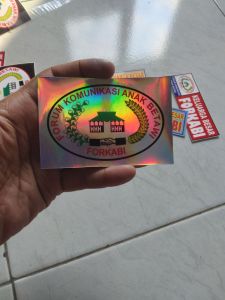 stiker motor stiker vinil forkabi stiker hologram forkabi isi 3 pcs