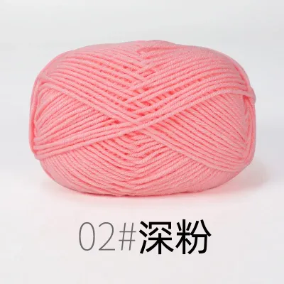 86 Colors Milk Cotton Yarn 4ply Soft Crochet Thread for Baby Clothes Knitting Doll Making Handmade Craft Supplies
