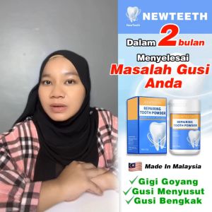 newteeth gum repairing tooth powder stronger and Whitening Tooth made from Herbal  Serbuk Pemutih Gigi dan penjagaan gusi gigi  神龈粉牙龈萎缩敏感口腔清洁牙齿亮