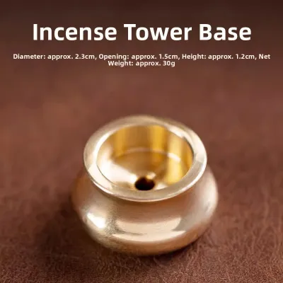 Tahxiang Brass Incense Holder Inverted Cone Shaped Incense Base Stand Incense Burner Sakura Incense Tray Incense Cone