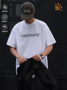 Áo Thun Nam Heyma Seven Works Solona UPF50+ in Chữ Phong Cách Nhật Bản Mùa Hè Thoáng Mát Cổ Cao Tay Ngắn Nhanh Khô