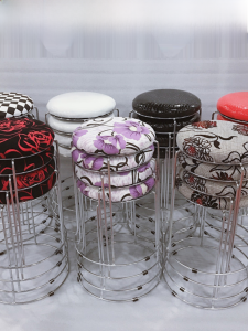 For Home round Stool Plastic Dining Dining Stool Minimalist round Stool Steel Bar Stool Set Stool Stackable Bench Commercial Chair