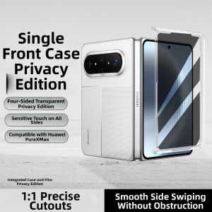 Privacy Tempered Glass Front Case Cover for Huawei PuraXMax