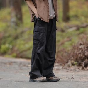 Outdoor Cargo Pants Mens Summer American Mountain Climbing High Street Trendy Brand Wide Leg Casual Long Trousers