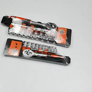 Heavy-Duty 12PCS Socket Wrench Kit 1/2 & 1/4 Inch Drive Tools for Car Motorcycle &Machinery Repair