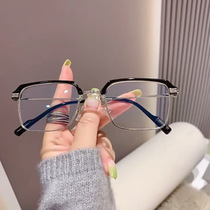 Kacamata Half Frame Anti Radiasi Photochromic Untuk Pria Wanita