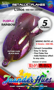 5 Grams Purple Metallic Rainbow Laser Flakes Add-On Pigment Metal Effect LSR06