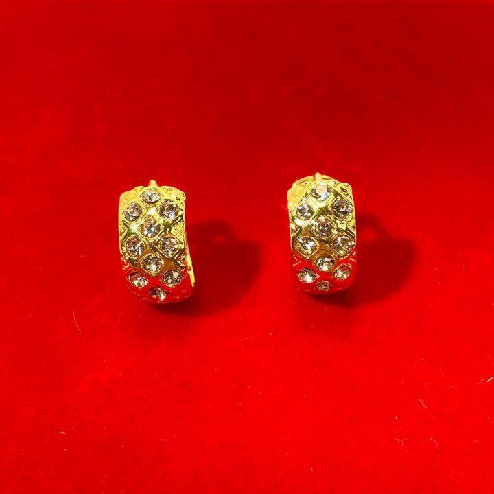 SUBANG KATUP EMAS BANGKOK/ KOREA 24K SUBANG KETIP STUD EARRINGS SUBANG ...