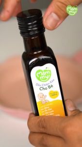 Dầu chiên xào cho bé Mămmy 100ml chịu nhiệt 200 độ C giữ trọn vẹn dinh dưỡng Omega-3 Vitamin E