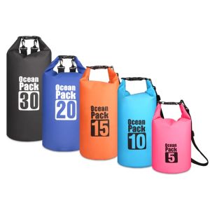 Waterproof PVC Dry Bag for Women Men 2L/5L/10L/15L/20L/30L Outdoor Sport Storage Bag for Kayaking Boating Fishing Swimming