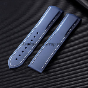 Silicone Watchband 20mm 22mm For Omega Watch Straps for New Seamaster 300 Waterproof Rubber Belt for Seiko Curved End Bracelets