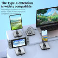 USB-C Stand Docking Station Tablet/Phone Folding Stand with 4K HDMI,PD 100W,USB 2.0 Ports for iPad Pro/Air iPhone 15 Switch Mac. 