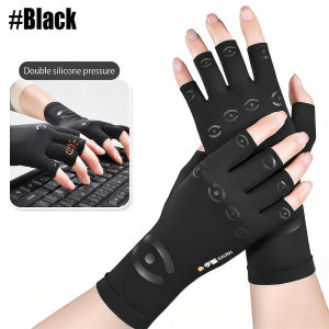 1Pair Arthritis Gloves for Women Men Carpal Tunnel Rheumatiod Tendonitis Fingerless Hand Thumb Compression Gloves