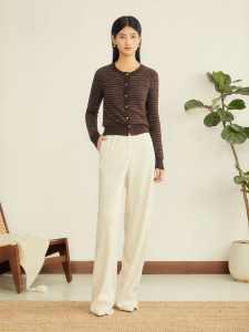 French Style Alpaca Wool Knitted Sweater