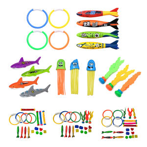 【New Arrival】 Kids Pool Diving Game Set Bright Color Sinking Toy Educational Learning & Play Toy