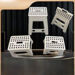 Thickened Plastic Folding Stool Portable Outdoor Space Saving Home Use Small Bench Seat for Changing Shoes European Style
