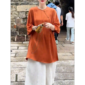 QINGNAER | Elegant and Stylish Oversized Loose Shirt for Women