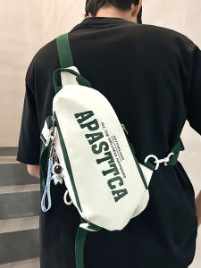 Large Capacity Sports Outdoor Crossbody Bag for Men New 2025 Backpack Single Shoulder Slanting Bag Boys Street Style Nylon