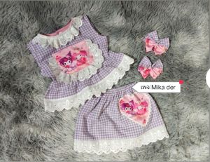 ชุดเซ็ทกางเกงก้นเด้ง 3ชิ้นคัพเค้ก