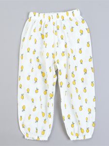 High Quality Pure Cotton Mosquito-Resistant Childrens Pants Printed Thin Male Female Kids Clothing Breathable Summer Long Pants