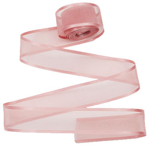 2.5Cm Rộng Cạnh Ruy Băng Organza 5 Mét Wedding DIY Phụ kiện tóc cô dâu Gói Quà Tặng trang trí lễ hội tiệc Quần Áo Dệt Phụ kiện May