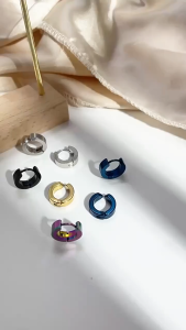 ต่างหูสแตนเลสแท้พรีเมียม(1คู่) ✔️ ไม่คัน ✔️ ไม่ดำ ✔️ ไม่ลอก ✔️ใส่อาบน้ำได้ แบบห่วงและแบบหนีบ MA01.MA02 Mellow