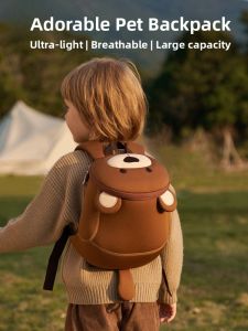 Nofox Childrens Kindergarten Backpack Anti-Lost Pouch Girls Outdoor Travel Bag Baby Safety Strap Cute Animal Design Backpack