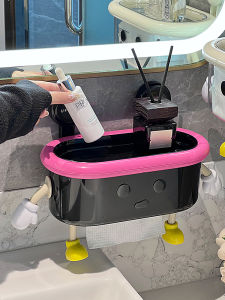 ช่องใส่กระดาษชำระแบบติดผนังกันน้ำ ชั้นวางกระดาษชำระในห้องน้ำ กล่องเก็บผ้าเช็ดหน้า กล่องใส่กระดาษชำระ ชั้นวางกระดาษชำระชื้น